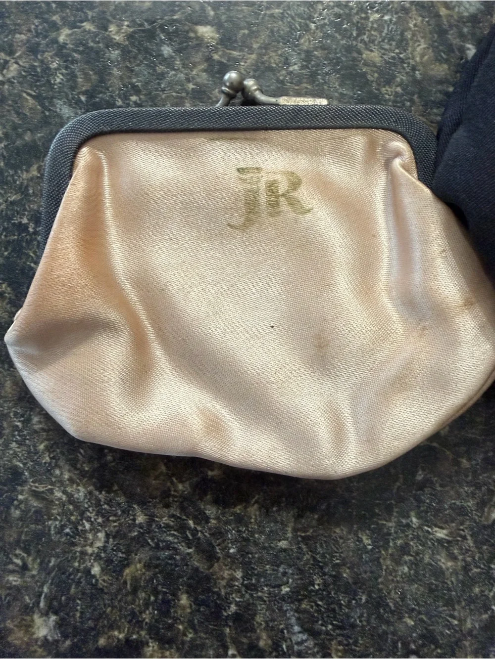Vintage black handbag 1950s made by Julius Resnick JR USA